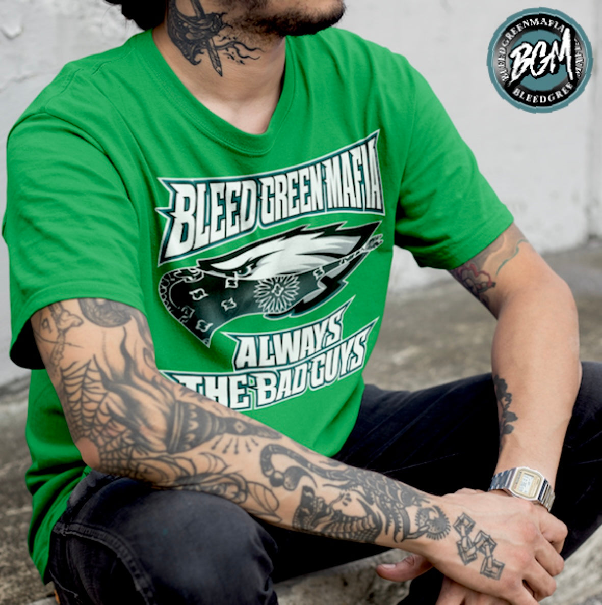 Bleed Green Mafia Premium Unisex T-Shirt | www.BleedGreenMafia.com