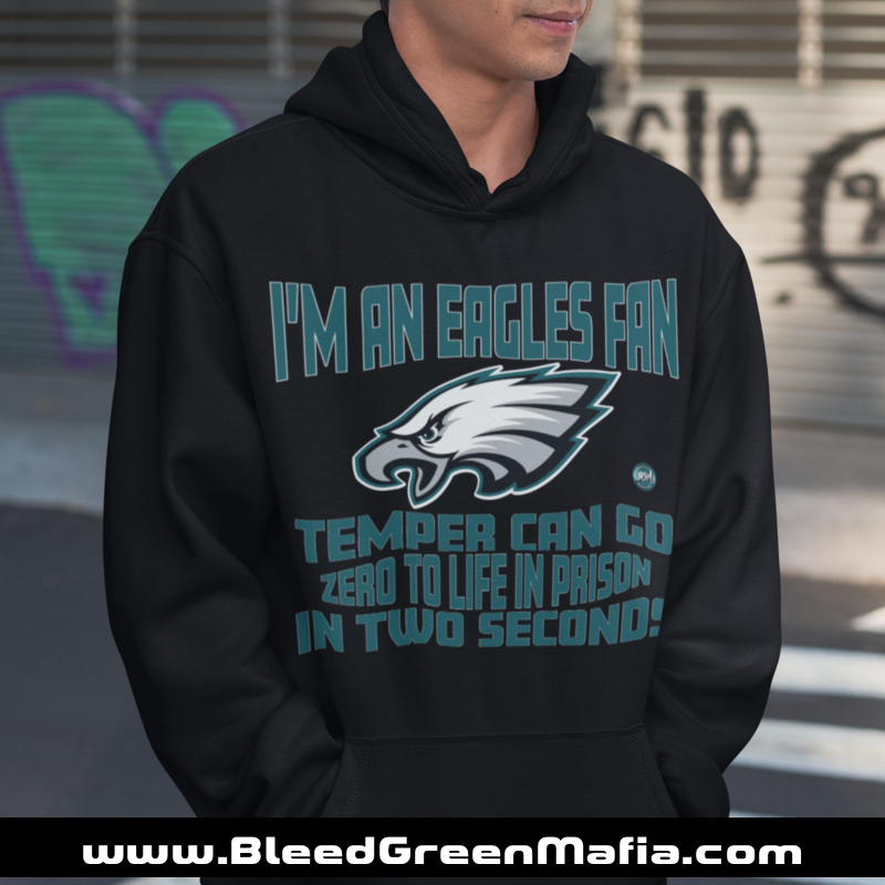 Temper Can Go Zero To Life In Prison Hoodie | www.BleedGreenMafia.com