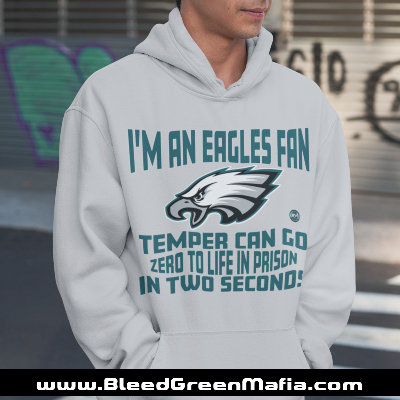 Temper Can Go Zero To Life In Prison Hoodie | www.BleedGreenMafia.com