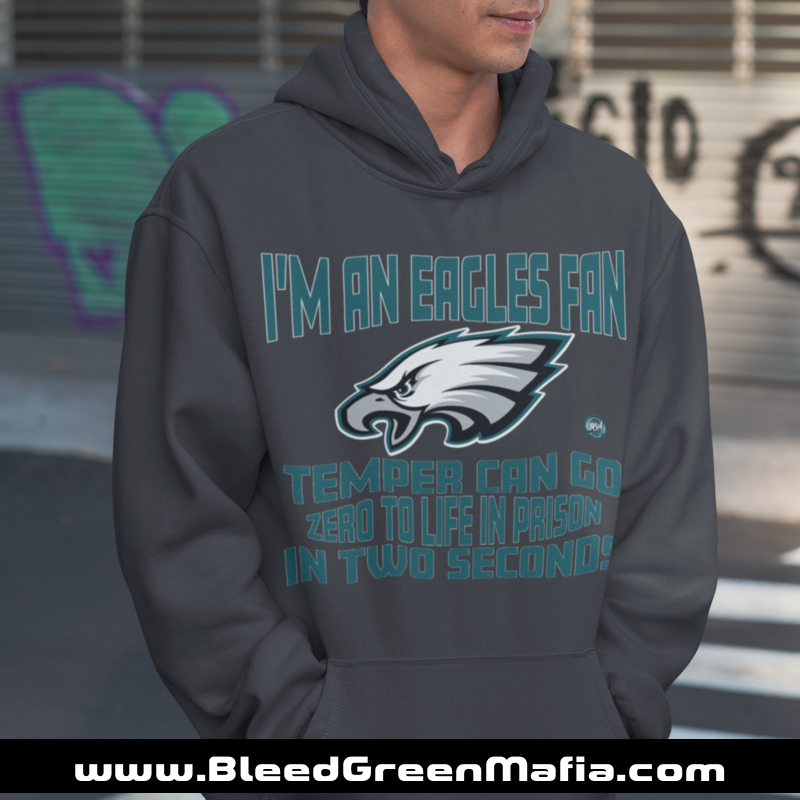 Temper Can Go Zero To Life In Prison Hoodie | www.BleedGreenMafia.com