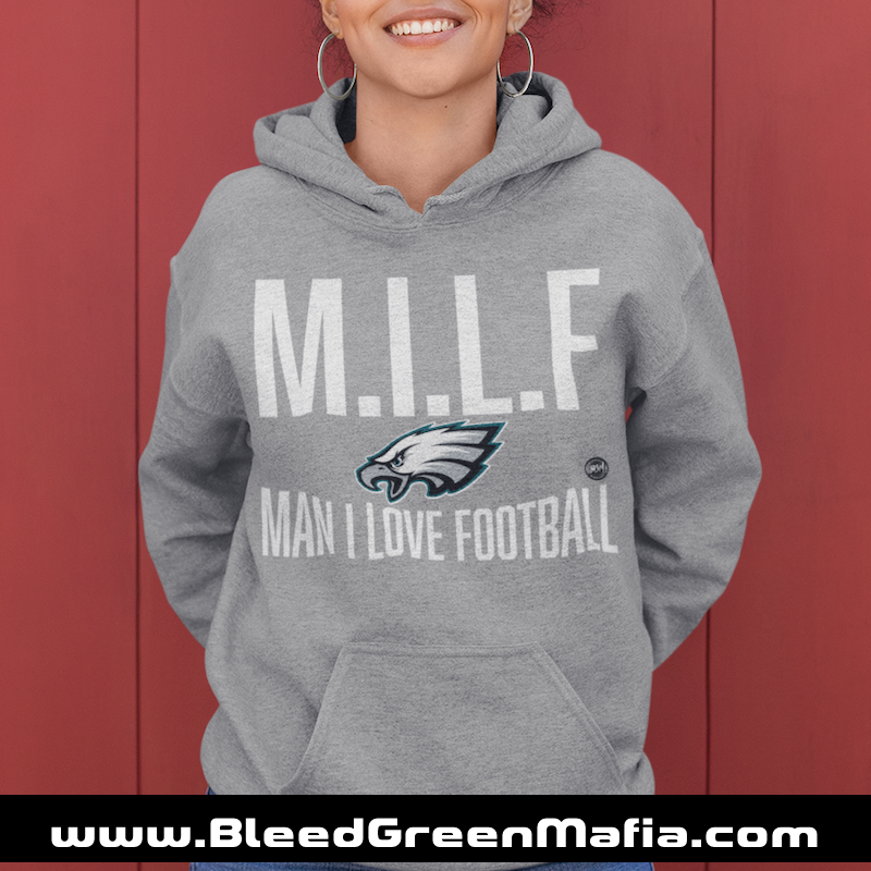 M.I.L.F | Man I Love Football Unisex Hoodie | www.BleedGreenMafia.com