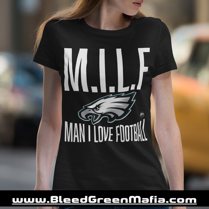 M.I.L.F, Man I Love Football Ladies T-Shirt