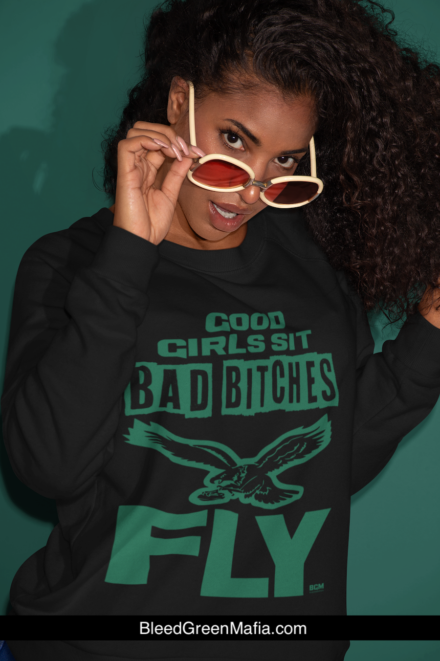 Good Girls Sit Bad B*tches Fly Crewneck Pullover Sweatshirt