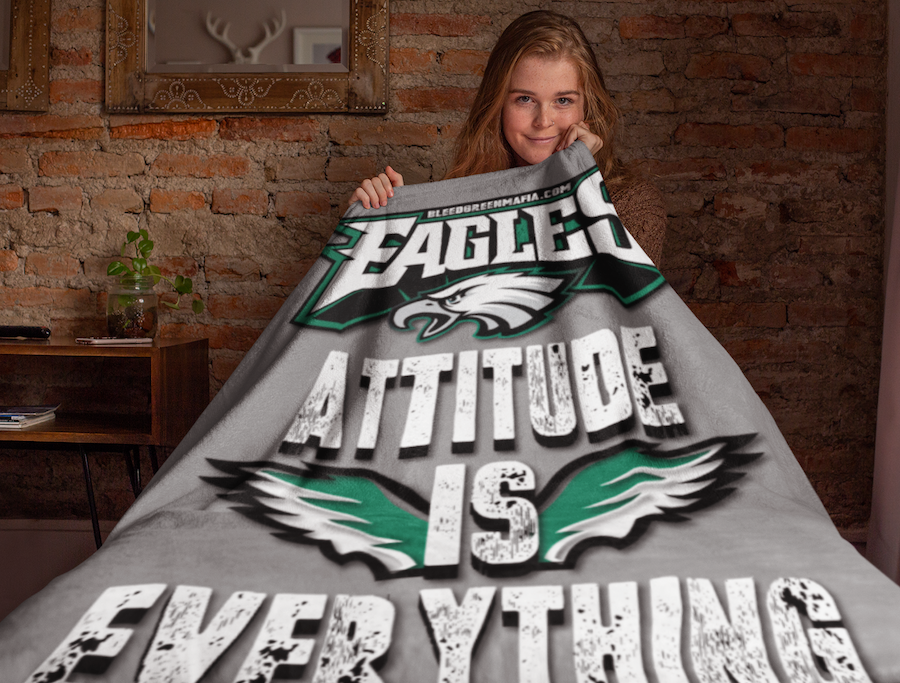 Attitude Is Everything Cozy Plush Fleece Blanket - 60x80